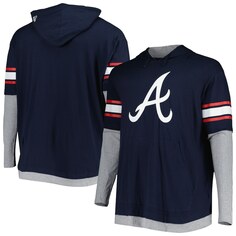Пуловер с капюшоном New Era Atlanta Braves, нави