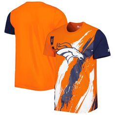 Мужская оранжевая футболка Starter Denver Broncos Extreme Defender