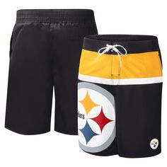 Мужские черные плавки G-III Sports от Carl Banks Pittsburgh Steelers Sea Wind