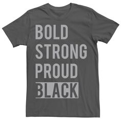 Мужская футболка с надписью Strong Proud Stack Licensed Character