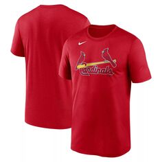 Мужская красная футболка Nike St. Louis Cardinals New Legend с надписью