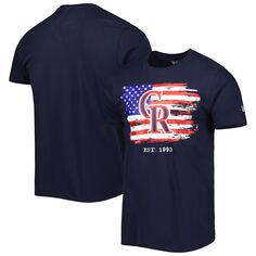 Мужская футболка из джерси New Era Navy Colorado Rockies 4 июля