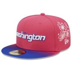 Мужская облегающая шляпа New Era Pink Washington Wizards 2022/23 City Edition Official 59FIFTY