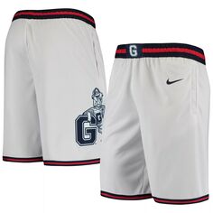 Мужские белые баскетбольные шорты Gonzaga Bulldogs Limited Performance Nike