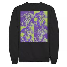 Мужской свитшот DC Batman The Joker Halftone Popart DC Comics, черный