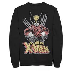 Мужской классический винтажный свитшот X-Men Wolverine с изображением комиксов Marvel
