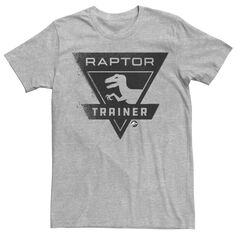 Мужская футболка Raptor Trainer с простым логотипом Jurassic World