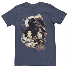 Мужская футболка насыщенного цвета для групповых снимков The Force Awakens Star Wars