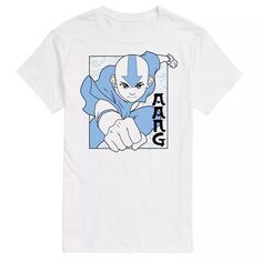 Синяя футболка с рисунком Big &amp; Tall The Last Airbender Aang Nickelodeon