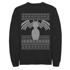 Мужская флисовая куртка с рождественским дизайном и символом Marvel Venom Arachnid Licensed Character