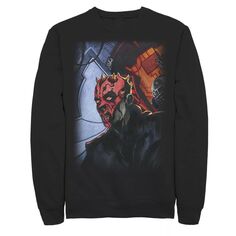 Мужской флисовый пуловер с рисунком Darth Maul Returns Star Wars