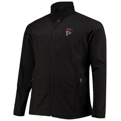 Мужская куртка Dunbrooke Black Atlanta Falcons Big &amp; Tall Sonoma Softshell с молнией во всю длину
