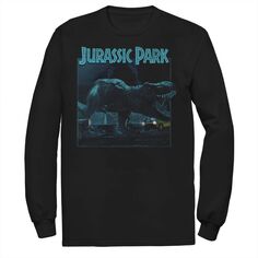 Мужская футболка T Rex Roar Dark Photo Jurassic Park