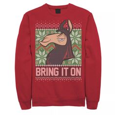 Мужской свитшот The Emperor&apos;s New Groove Kuzco Bring It On Christmas Disney