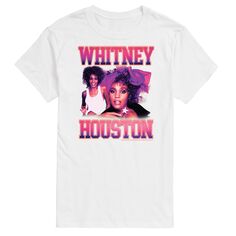 Винтажная футболка Big &amp; Tall Whitney Houston License, белый