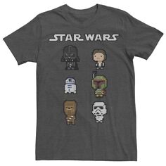 Мужская футболка с рисунком Pixel Mix Star Wars