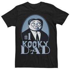 Мужская футболка «Семейка Аддамс» с изображением отца Gomez Number One Kooky Dad Licensed Character