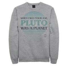 Мужской флисовый пуловер с рисунком NASA Pluto Was A Planet Licensed Character