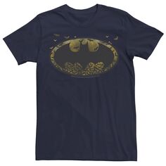 Мужская футболка с логотипом DC Comics Batman Flying Bats, Blue Licensed Character, синий