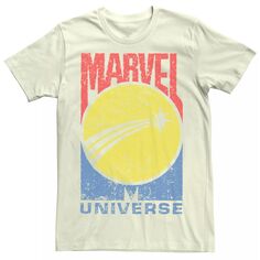 Мужская футболка с графическим логотипом Marvel Universe Planet Licensed Character