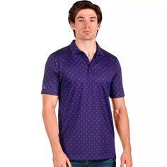 Мужская футболка-поло Искра Antigua, фиолетовый