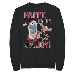 Мужские флисовые брюки Ren &amp; Stimpy Happy Happy Joy Joy Licensed Character