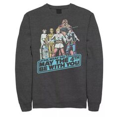 Мужской винтажный свитшот с групповым снимком «Звездные войны. Четвертый май» Licensed Character