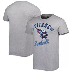 Мужская серая футболка с принтом Tennessee Titans Prime Time Starter