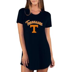 Ночная рубашка Concepts Sport Tennessee Volunteers, черный