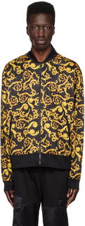 Черно-золотой бомбер Sketch Baroque Versace Jeans Couture