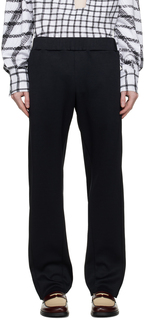 Черные брюки для отдыха с необработанными краями Bianca Saunders