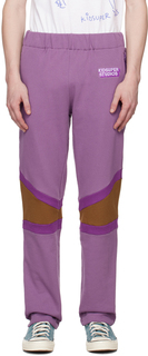 Фиолетовые спортивные штаны K KidSuper