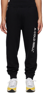 Черные спортивные штаны с логотипом A-COLD-WALL*