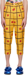 Желтые брюки в клетку Late Checkout