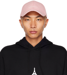 Розовая кепка с вышивкой Givenchy