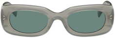 Зеленые прямоугольные солнцезащитные очки MCQ