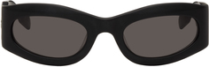 Черные овальные солнцезащитные очки MCQ