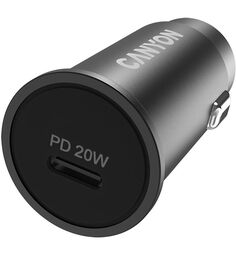 Автомобильное зарядное устройство Canyon C-20 PD 20W Black (CNS-CCA20B)