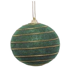 Шары елочные в наборах набор шаров MAXIJOY Золотые нити 80мм 3шт пенопласт зеленый