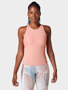 Супермягкая тренировочная майка с высоким воротником Sweaty Betty, цвет Bloom Pink