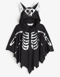 Карнавальная накидка H&amp;M Bat Skeleton, черный/серебряный H&M