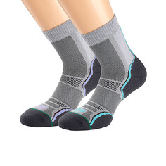 Носки 1000 Mile Women&apos;s Trail Running Socks (двойной комплект), серый