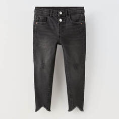 Джинсы Zara The Ripped Skinny, черный