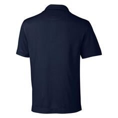 Однотонная мужская футболка-поло CB Drytec Жанр, текстурированная, большая и высокая Cutter &amp; Buck, темно-синий