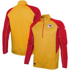 Мужская золотистая куртка на молнии Kansas City Chiefs Joint Authentic Two-a-Days New Era