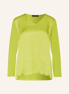 Блуза ELENA MIRO im Materialmix, светло-зеленый