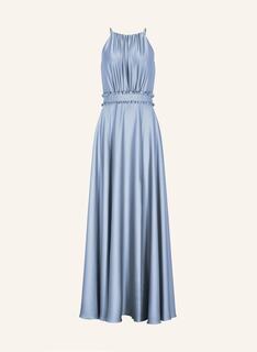 Платье SWING aus Satin, светло-синий