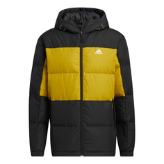 Пуховик Adidas Log &apos;Black Yellow&apos; HN4407, черный