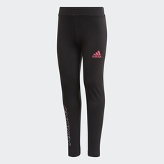 Леггинсы Adidas, черный/розовый