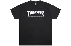 Футболка с принтом Thrasher унисекс, черная